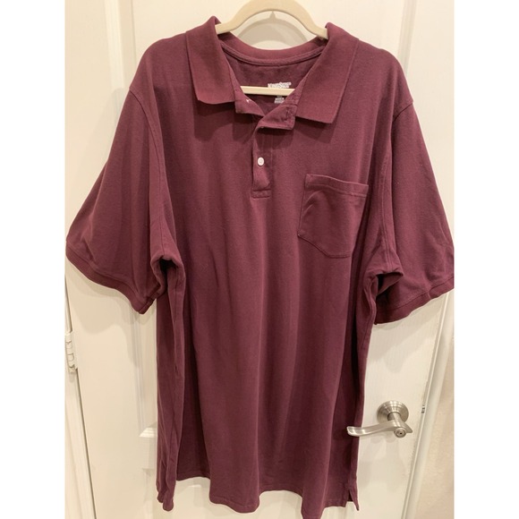 Kinga Csilla Other - King size Short-sleeve Polo Shirt Sz 2XLT Burgundy